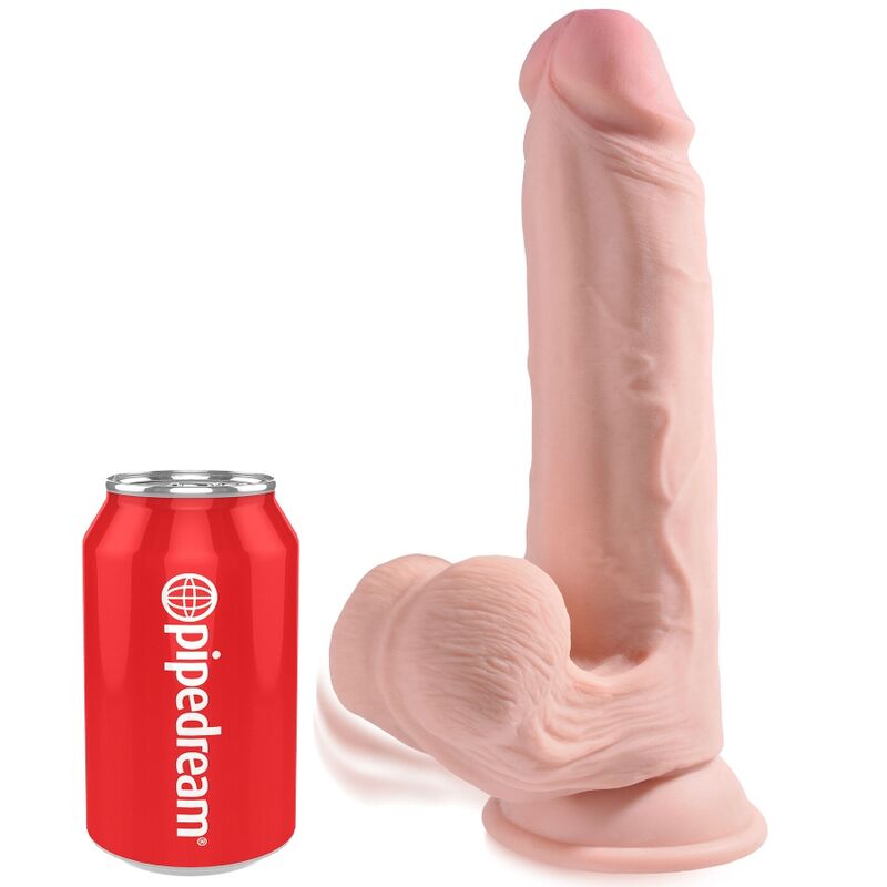 King Cock Plus 3D Dildo Swinging Balls 20.3 Cm | Niks.fi verkkokauppa