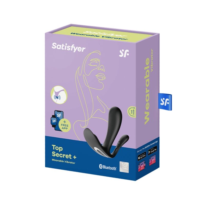 Satisfyer Top Secret Plus Vibrator Black | Niks.fi verkkokauppa