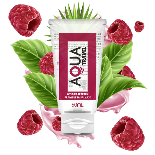 Aqua Travel Wild Raspberry Flavour Waterbased Lubricant 50 Ml | Niks.fi verkkokauppa