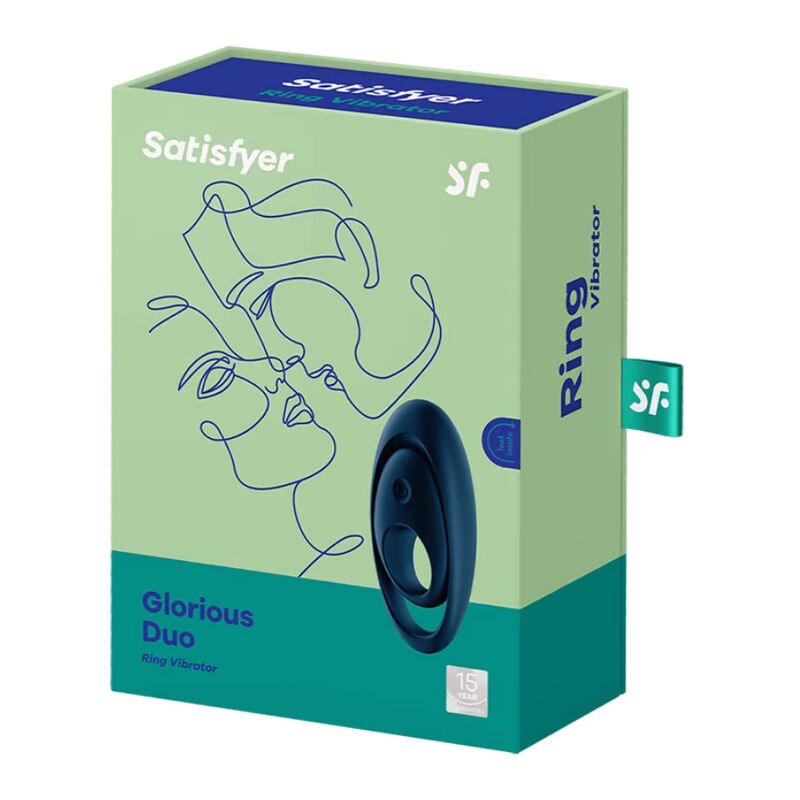 Satisfyer Glorious Duo Ring Vibrator Blue | Niks.fi verkkokauppa