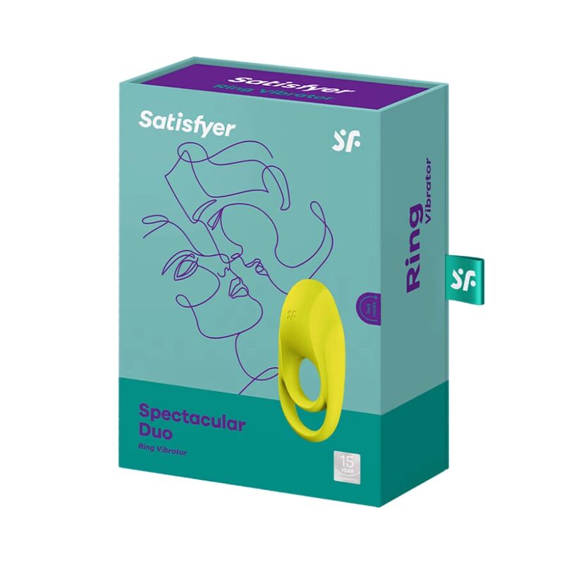 Satisfyer Spectacular Duo Ring Vibrator Yellow | Niks.fi verkkokauppa