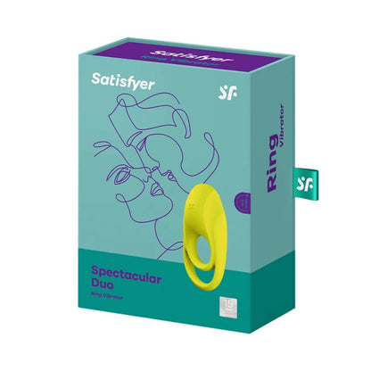 Satisfyer Spectacular Duo Ring Vibrator Yellow | Niks.fi verkkokauppa
