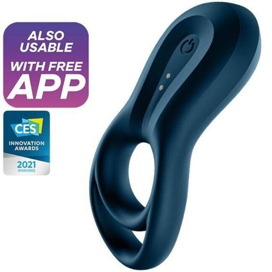 Satisfyer Epic Duo Ring - Tuplapenisrengas sininen | Niks.fi verkkokauppa