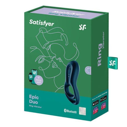 Satisfyer Epic Duo Ring - Tuplapenisrengas sininen | Niks.fi verkkokauppa