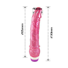 Baile Realistic Red Vibrator 23 Cm | Niks.fi verkkokauppa