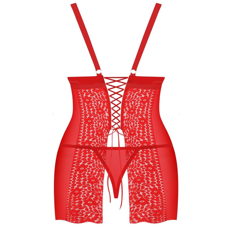 Obsessive Blossmina Chemise And Tanga 6Xl/7Xl | Niks.fi verkkokauppa