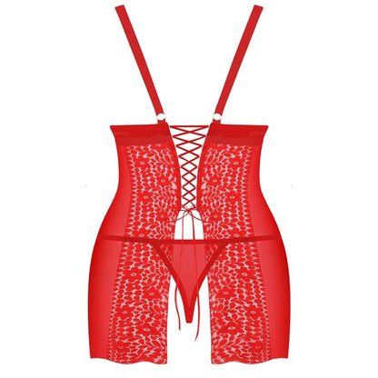 Obsessive Blossmina Chemise And Tanga 6Xl/7Xl | Niks.fi verkkokauppa