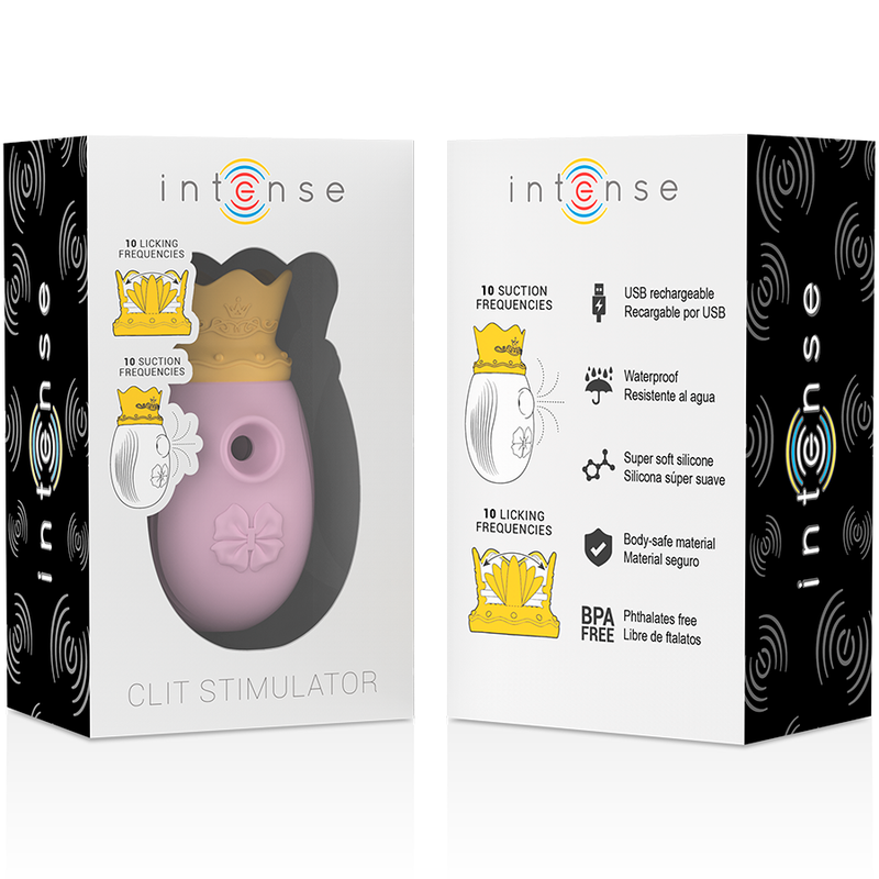 Intense Clit Stimulator 10 Licking And Suction Frequencies Pink | Niks.fi verkkokauppa