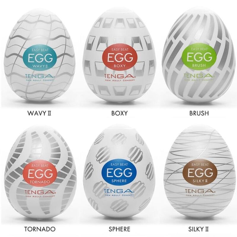 Tenga Easy Beat Masturbator Egg Pack 6 Units | Niks.fi verkkokauppa