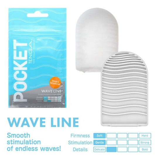 Tenga Wave Line Pocket Masturbator | Niks.fi verkkokauppa