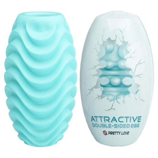 Pretty Love Turquoise Double Sided Masturbator Egg | Niks.fi verkkokauppa