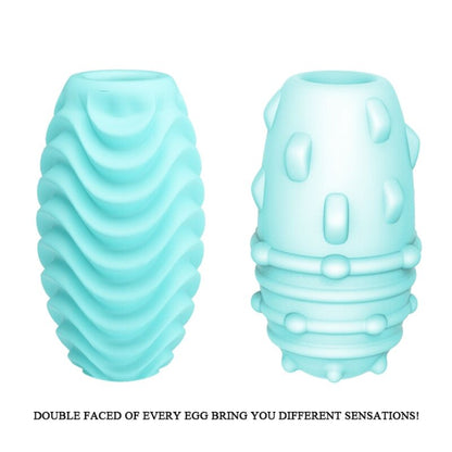Pretty Love Turquoise Double Sided Masturbator Egg | Niks.fi verkkokauppa