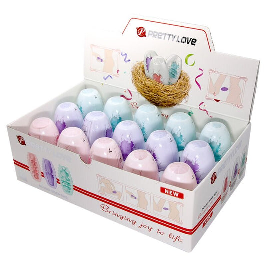 Pretty Love Double Sided Masturbator Egg 15 Units | Niks.fi verkkokauppa