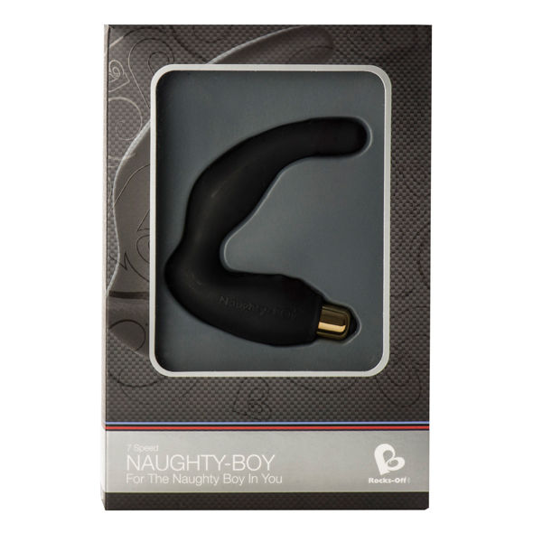 Rocks-Off Naughty-Boy Male G-Spot Massager 7 V Black | Niks.fi verkkokauppa