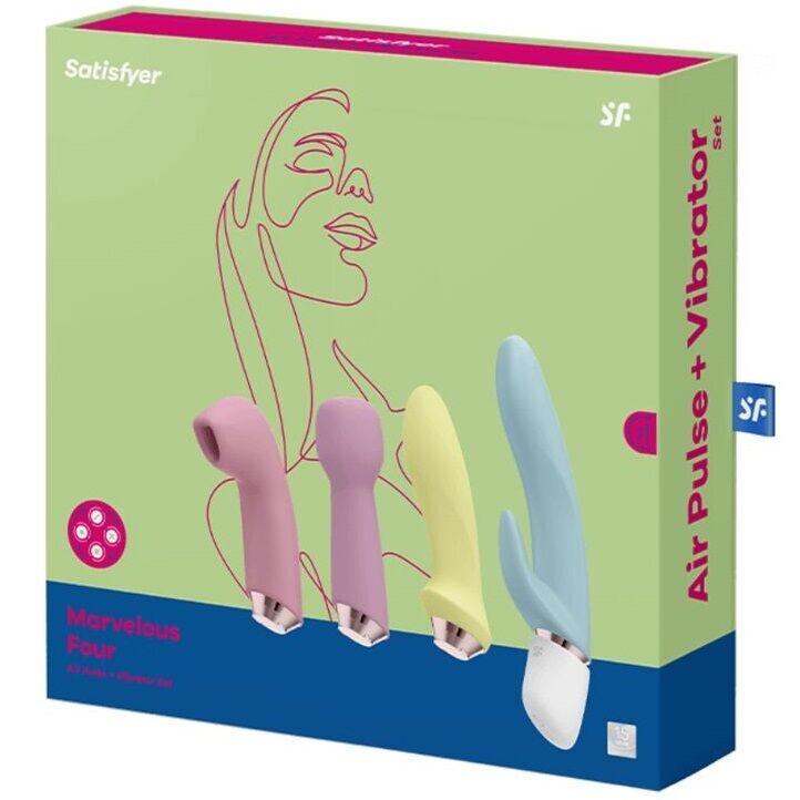 Satisfyer Marvelous Four Vibrator & Air Pulse Set | Niks.fi verkkokauppa