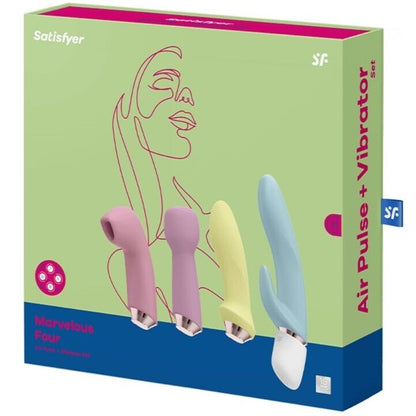 Satisfyer Marvelous Four Vibrator & Air Pulse Set | Niks.fi verkkokauppa