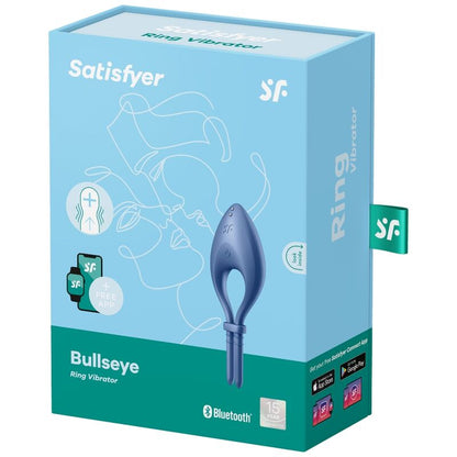Satisfyer Bullseye Ring Vibrator App Blue | Niks.fi verkkokauppa