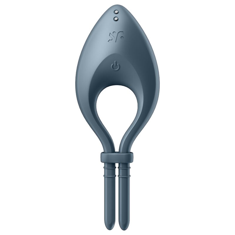 Satisfyer Bullseye Ring Vibrator App Grey | Niks.fi verkkokauppa