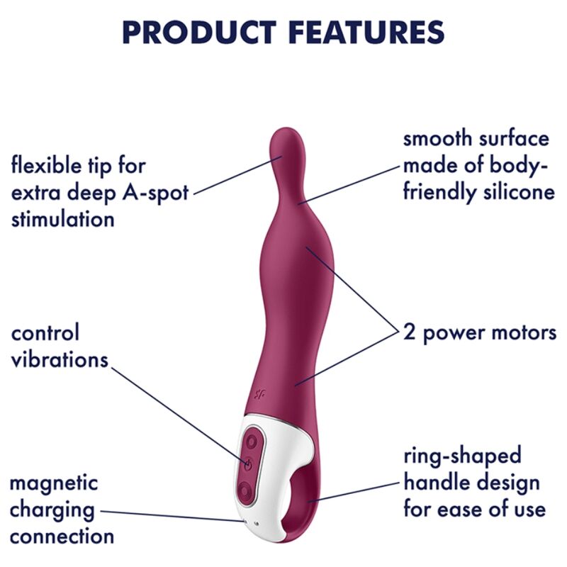 Satisfyer A-Mazing 1 A-Piste Vibraattori Marja | Niks.fi verkkokauppa