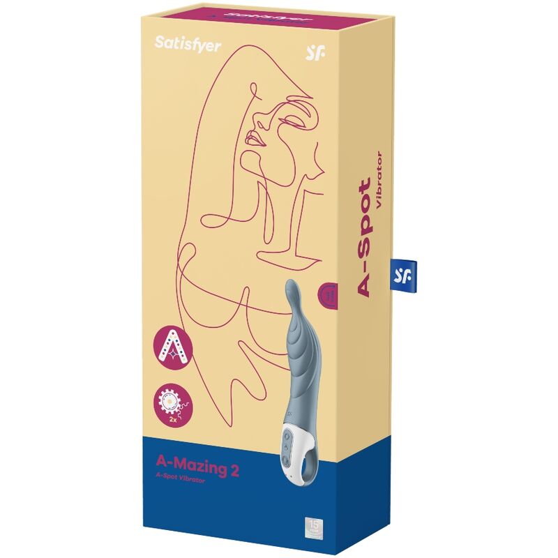 Satisfyer A-Mazing 2 A-Piste Vibraattori Harmaa | Niks.fi verkkokauppa