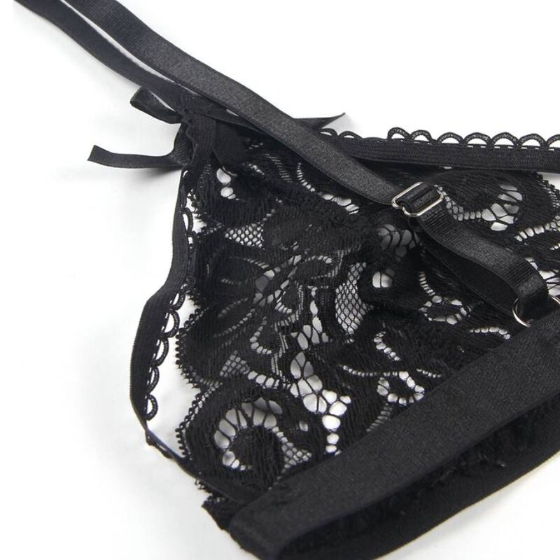 Subblime Set Three Pieces Set Bra+ Garter Belt + Thong L/Xl | Niks.fi verkkokauppa