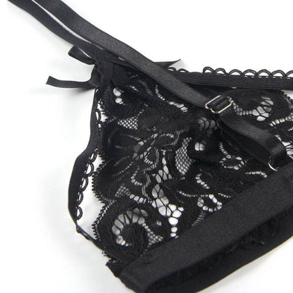 Subblime Set Three Pieces Set Bra+ Garter Belt + Thong L/Xl | Niks.fi verkkokauppa