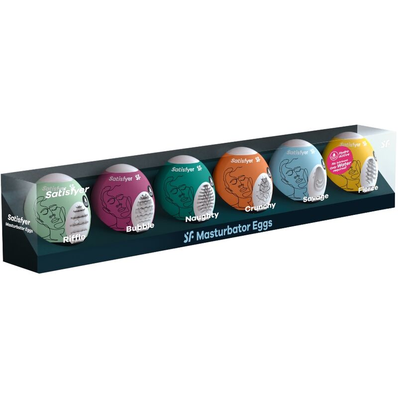 Satisfyer Masturbator Eggs 6 Units Set | Niks.fi verkkokauppa