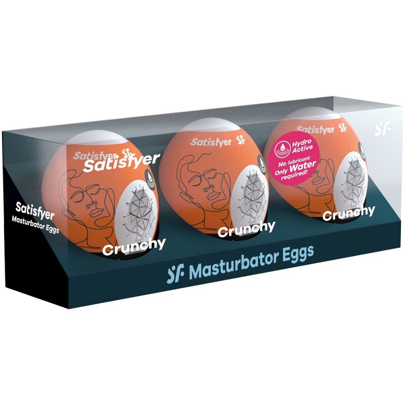 Satisfyer 3 Masturbator Eggs Crunchy | Niks.fi verkkokauppa
