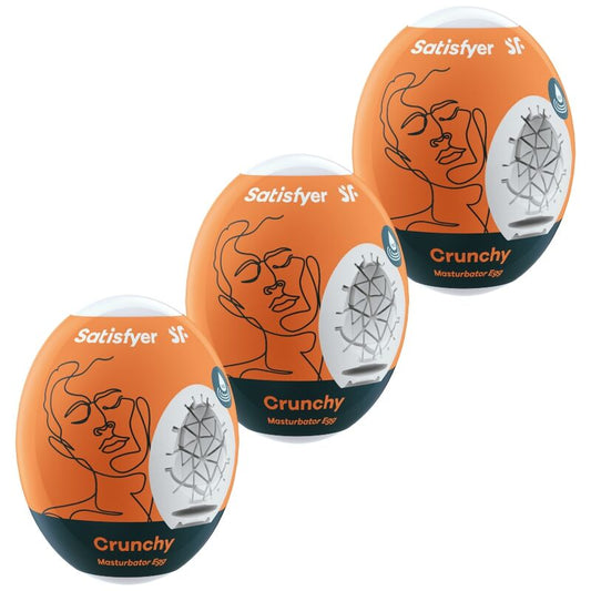 Satisfyer 3 Masturbator Eggs Crunchy | Niks.fi verkkokauppa