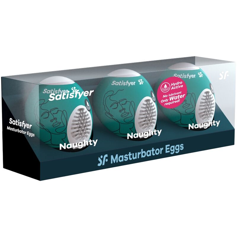 Satisfyer 3 Masturbator Eggs Naughty | Niks.fi verkkokauppa