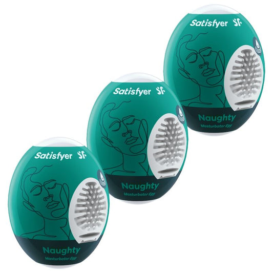 Satisfyer 3 Masturbator Eggs Naughty | Niks.fi verkkokauppa