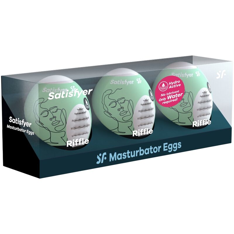Satisfyer 3 Masturbator Eggs Riffle | Niks.fi verkkokauppa
