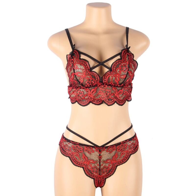 Subblime Set Two Pieces Set Lace Top And Panties S/M | Niks.fi verkkokauppa
