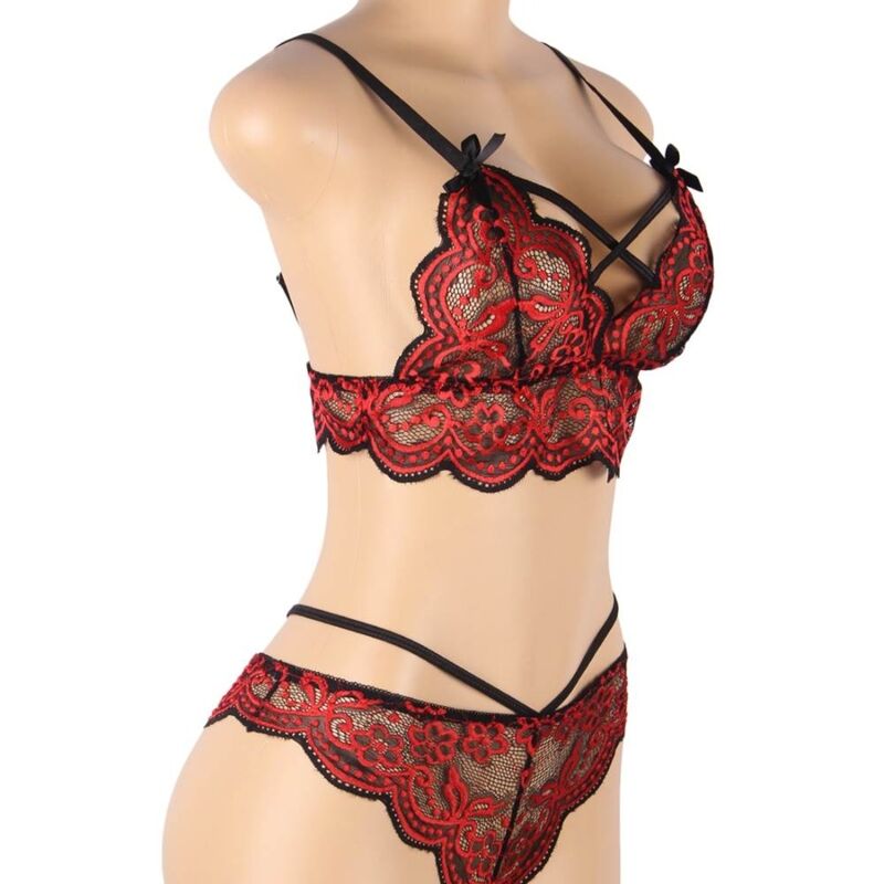 Subblime Set Two Pieces Set Lace Top And Panties S/M | Niks.fi verkkokauppa