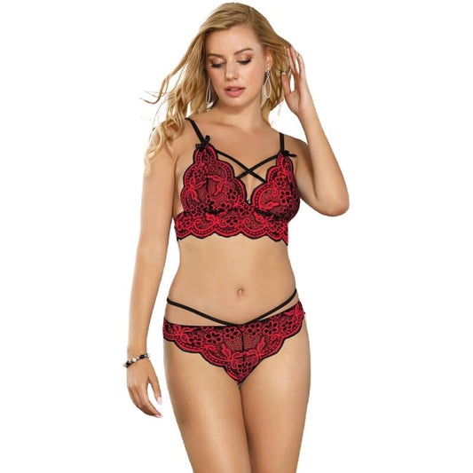 Subblime Set Two Pieces Set Lace Top And Panties L/Xl | Niks.fi verkkokauppa