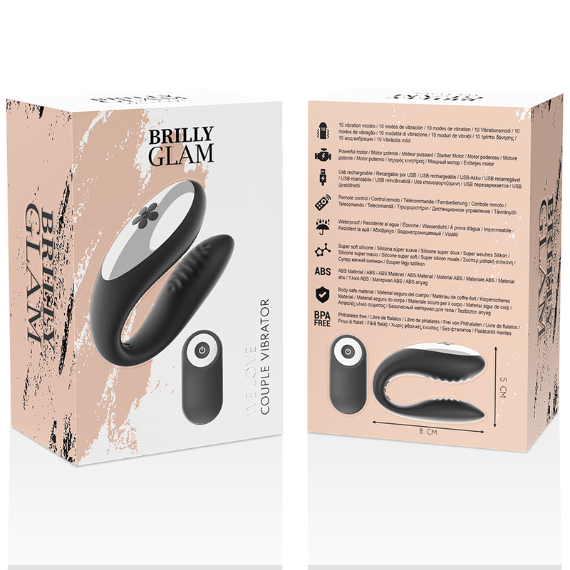 Brilly Glam We Love For Partners Black Remote Control | Niks.fi verkkokauppa