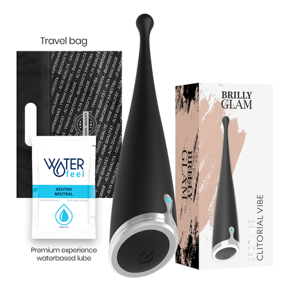 Brilly Glam Spot Vibe Clitorial Black | Niks.fi verkkokauppa