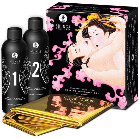 Shunga Oriental Body To Body Erotic Massage Gel Strawberries And Cava | Niks.fi verkkokauppa