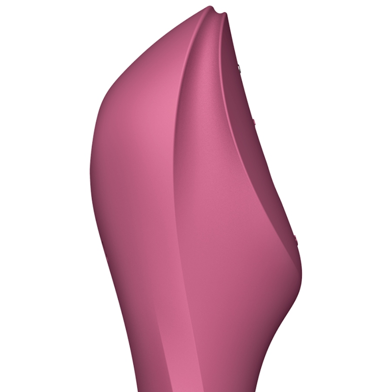 Satisfyer Curvy Trinity 3 Air Pulse Vibrator Red | Niks.fi verkkokauppa