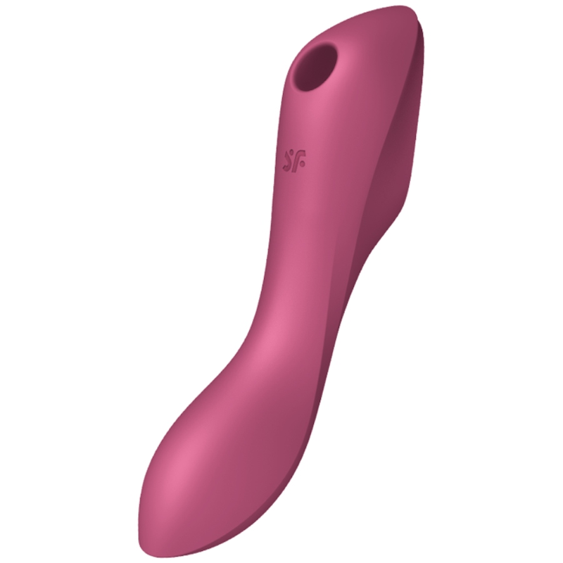 Satisfyer Curvy Trinity 3 Air Pulse Vibrator Red | Niks.fi verkkokauppa