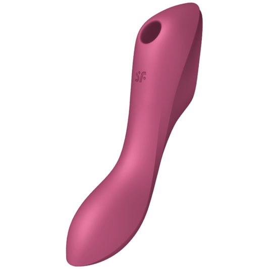 Satisfyer Curvy Trinity 3 Air Pulse Vibrator Red | Niks.fi verkkokauppa