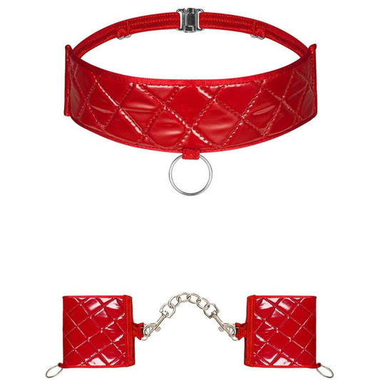 Obsessive Hunteria Handcuffs And Choker | Niks.fi verkkokauppa