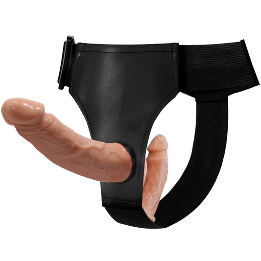 Baile Ultra Passionate Double Dildos With Harness | Niks.fi verkkokauppa
