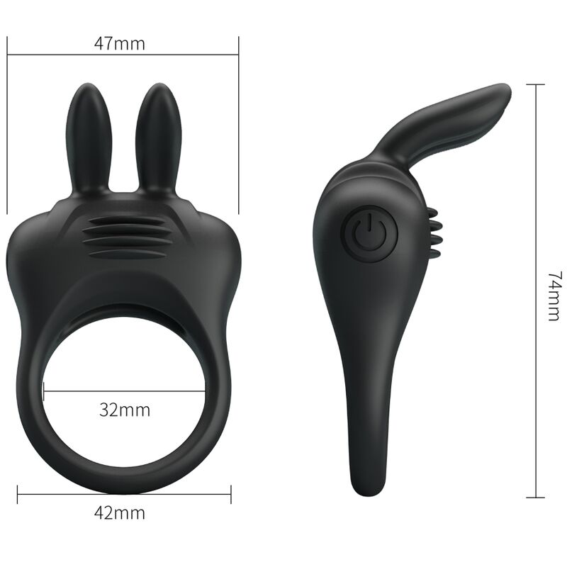 Pretty Love Davion Rabbit Vibrator Ring | Niks.fi verkkokauppa