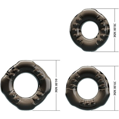Baile Cock Rings Yvonne Set 3 Penis Rings | Niks.fi verkkokauppa
