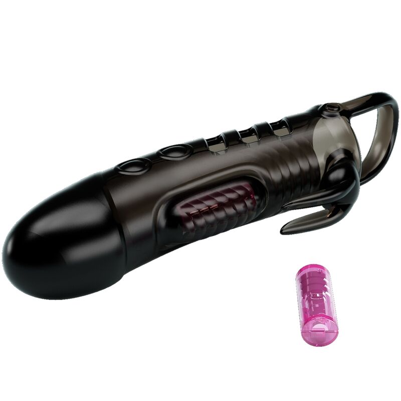 Pretty Love Sloane Rabbit Penis Sheath Black | Niks.fi verkkokauppa