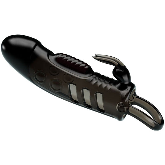 Pretty Love Sloane Rabbit Penis Sheath Black | Niks.fi verkkokauppa