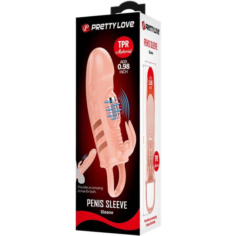Pretty Love Sloane Natural Rabbit Penis Sheath | Niks.fi verkkokauppa