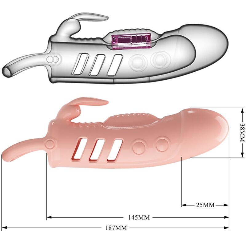Pretty Love Sloane Natural Rabbit Penis Sheath | Niks.fi verkkokauppa
