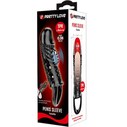 Pretty Love Cecelia Black Penis Sheath | Niks.fi verkkokauppa
